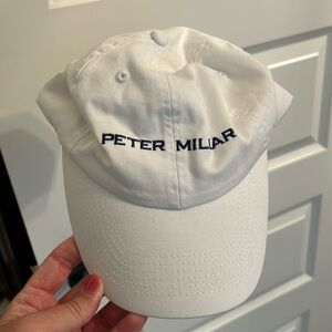 White/Navy Peter millar hat